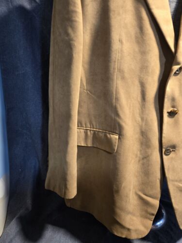 Chaps RALPH LAUREN Men's 50R Sport Coat Faux SUEDE Jacket Microfiber Blazer - Picture 2 of 8