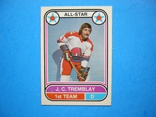 1975/76 O-PEE-CHEE WHA HOCKEY CARD #62 J.C. TREMBLAY AS NM SHARP+ 75/76 OPC