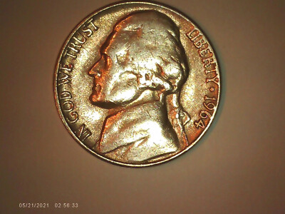 超高額 1964年D ジェファーソン5C ニッケル 1964-D Bu DDR Jefferson