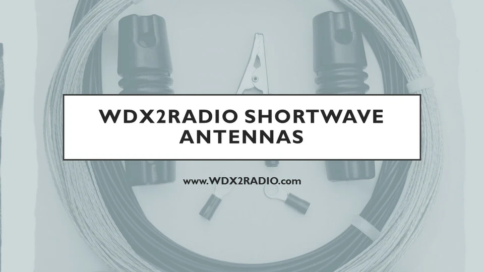 Antena de radio de onda corta WDX2RADIO NIGHTSTAR Series Professional 100' cable largo Foto 3 de 4