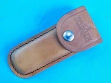 Brown Leather Sheath Scabbard Case for Schrade Folding Knife ..