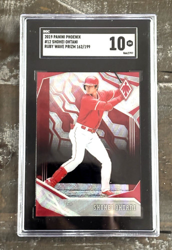 2019 PANINI PHOENIX RUBY WAVE #12 SHOHEI OHTANI 162/199 GRADED GEM MINT 10