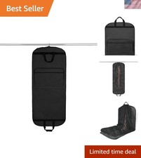 Durable 60" Polyester Garment Bag - Protect  Organize Your Clothing On-the-Go