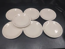 Corelle ENGLISH BREAKFAST Pattern Set Of SEVEN Salad Plates  6 3/4”