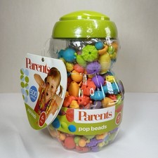 NEW Parents Pop Beads Kid 4 Snap Together Jewelry Craft Award Winner Preschool