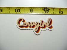 COWGIRL CURSIVE SMALL STICKER DECAL COUNTRY SOUTHWEST RODEO RANCH FUNNY