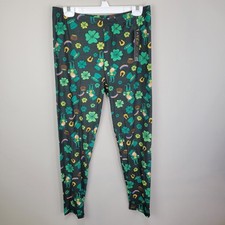 Luck Of The Irish St. Patrick's Day Poly Spandex Ankle Leggings Extended Plus