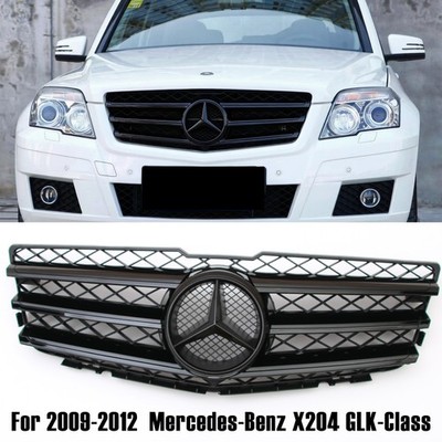 Front Grill Grille W/Emblem For 2009-12 Mercedes-Benz X204 GLK350 GLK280 GLK300