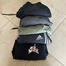 Adidas Nike Jordan Lot Of 5 Track Pants Mens Size M/L Sweatpants Joggers