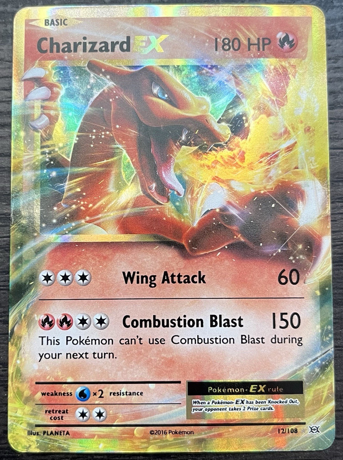 Charizard EX 12/108 Pokemon TCG XY Evolutions Holo MINT NM