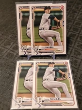 2021 Bowman TARIK SKUBAL ROOKIE RC #11 lot (4) - Detroit Tigers CY Young ESE!!!!