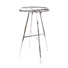 SSWBasics Chrome Round Rack KD- Retail Clothing Rack - Sturdy Chrome Metal