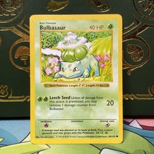 Bulbasaur 44/102 - LP - Base Set - SHADOWLESS - Non-Holo - Pokemon TCG on eBay