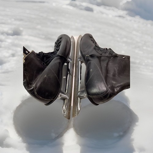 1900s Nestor Johnson Hockey Speed Skates Ice Leather Sz 11 Mens No. 81 Chromium - Picture 22 of 24