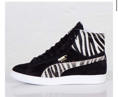 Puma Speedcat Zebra Print Suede Sneakers Black White Men s US 10.5 EU 44