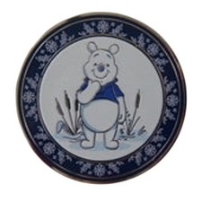 Disney Trading Pin 173060 Pooh - Winnie the Pooh Tonal Floral - Blue Plates
