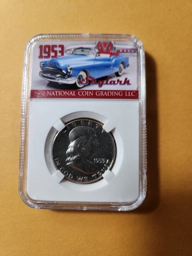 1953 Franklin Half Dollar Silver Uncirculated NCG Genuine 50C