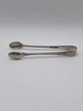 1921 English Sterling Silver Sugar Tongs - No Monogram