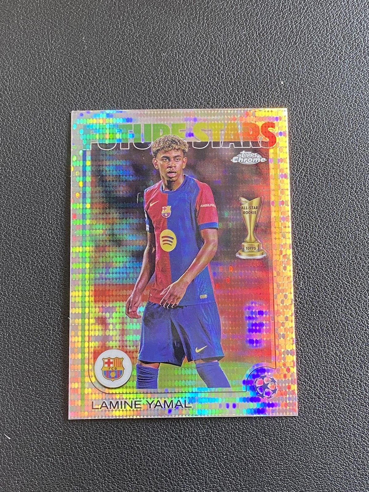 Lamine Yamal 2024-25 Topps Chrome UEFA Future Stars Pulsar Refractor #27