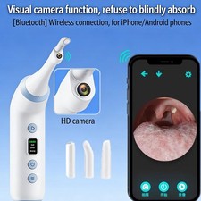 Visible Tonsil Stone Remover Kit with HD Camera, 3 Suction Levels, LED Light