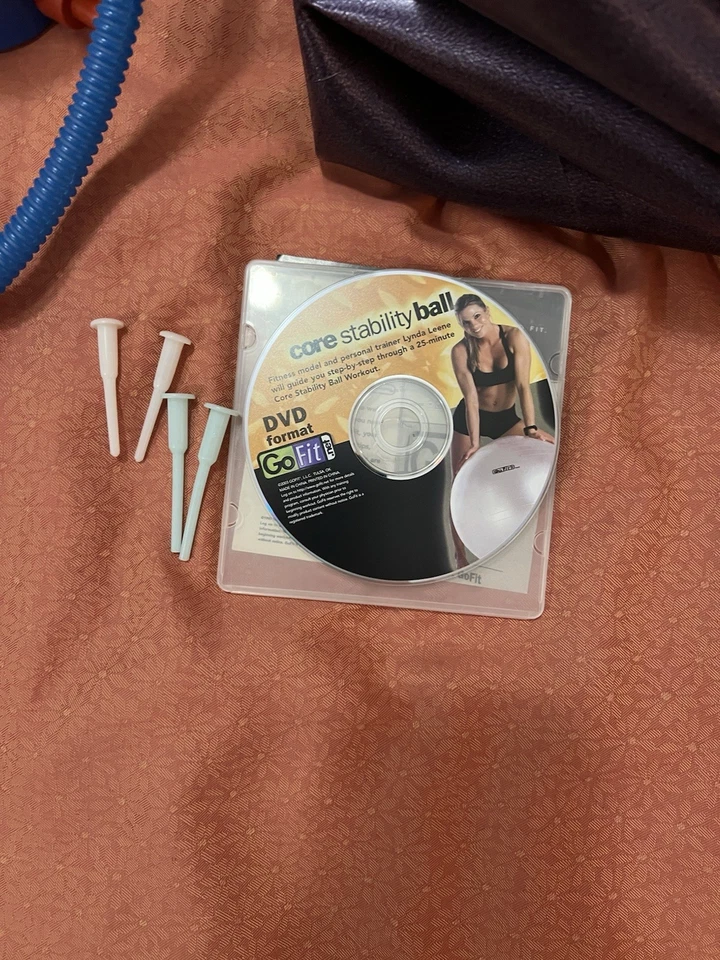 GoFit Ultimate Core Stability Exercise Ball 65CM with Pump, DVD, and Poster - Image 4 of 4