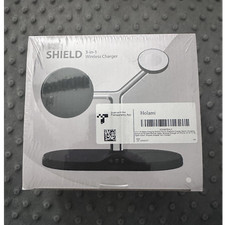 SHIELD 3-in-1 Magnetic Wireless Charger Stand Matte Black Desktop