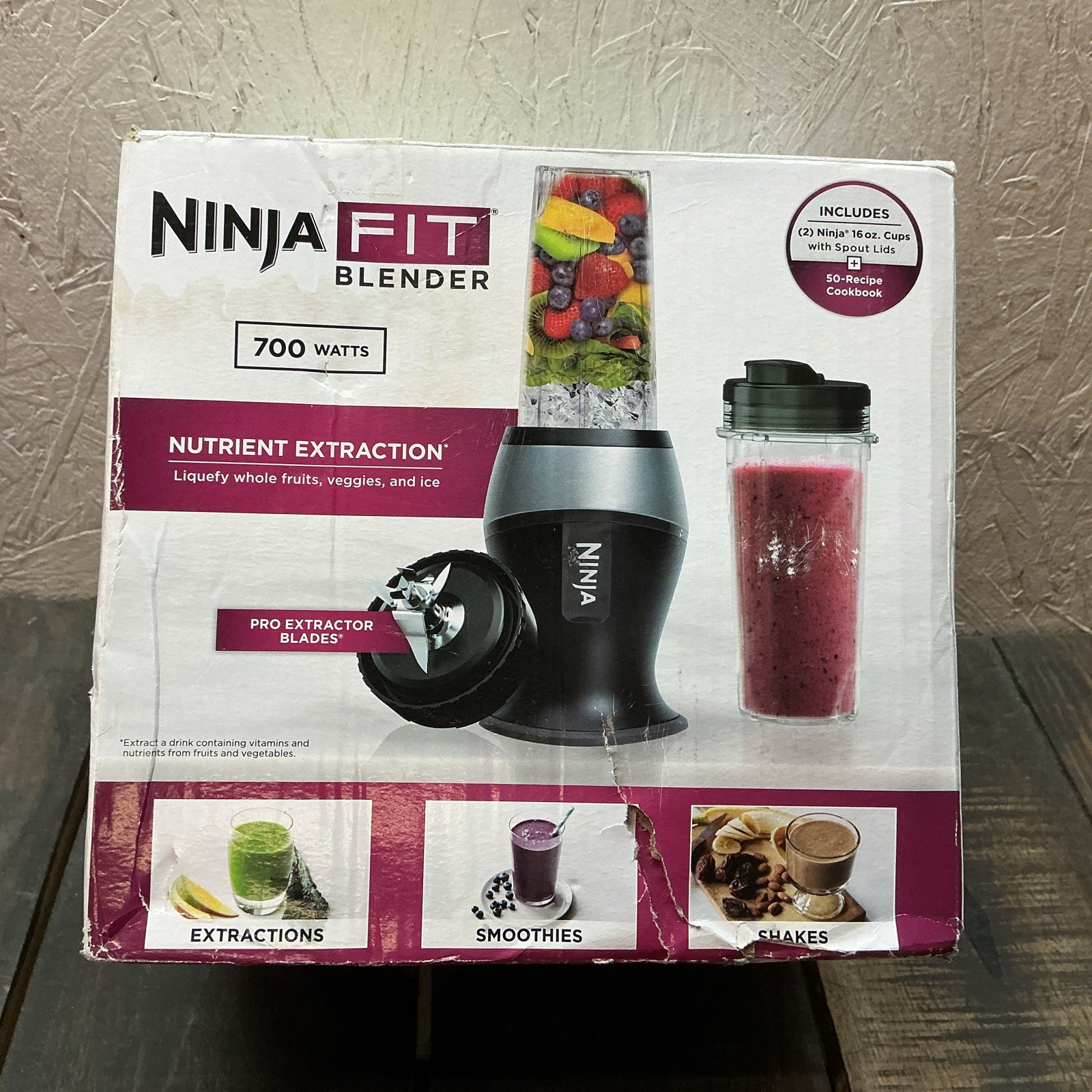 Ninja Fit Personal Blender 700W, QB3001SS (Open Box - Read)