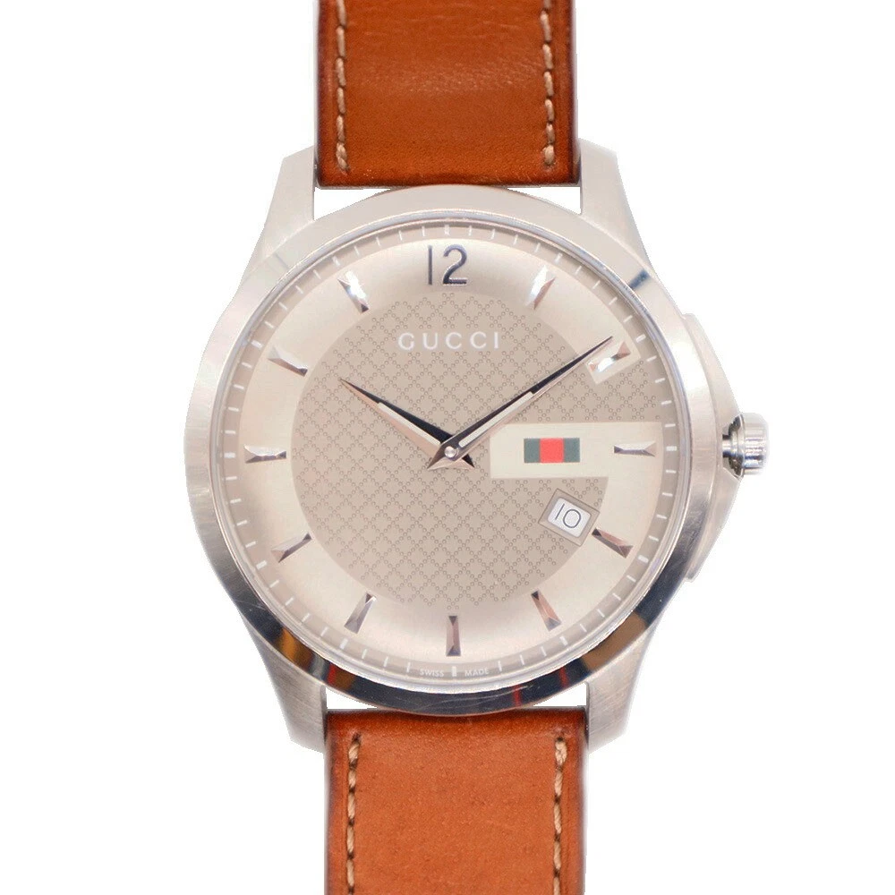 Montre Gucci G Timeless Slim Ya126302 Qz G Timeless Anthracite d'occasion