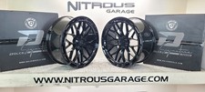 22 Dolce Magari Black Staggered Wheels Tesla Model X P90 P100 Plaid