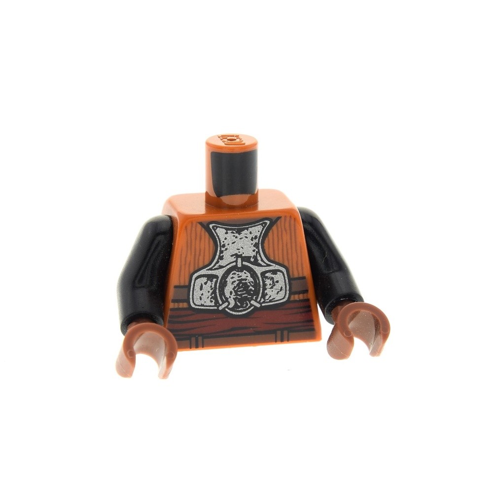 1X Lego Torso Minifigure Lando Calrissian Orange Star Wars SW0398 973PB1168C01