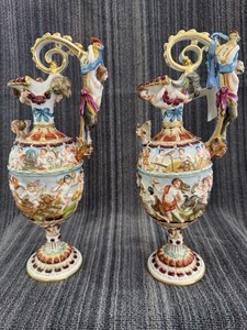 Capodimonte Porcelain Pitcher | eBay
