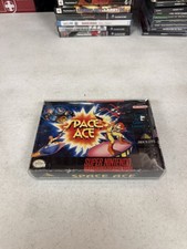 Space Ace (Super Nintendo Entertainment System, 1993) Complete CIB W/ Protector