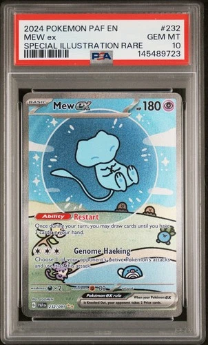 Pokémon Mew ex 232/091 SV Paldean Fates SIR PSA 10 Gem Mint