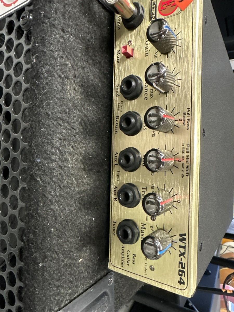 Eden WTX-264 Bass Amp & Eden EX110 Speaker Cabinet Old Stock