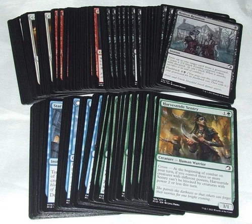 MTG Innistrad Midnight Hunt Common Set 100 Cards