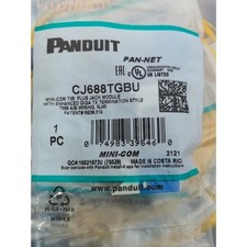 Panduit Giga TX Cat6 jack blue CJ688TGBU BOX OF 50 Free shipping