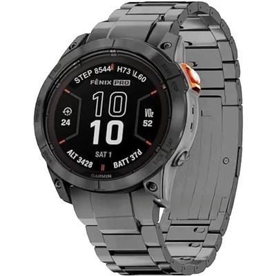 Uhrenarmband Titan Metall 26mm Fenix 8 7X Instinct 3 Fenix 5 Plus Ersatz