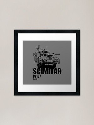 FV107 Scimitar Tank Framed Art Prin Framed Wall Art Poster Canvas Print Picture