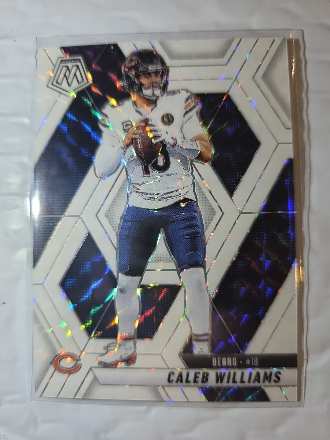 2025 Panini Mosaic Card 22 Caleb Williams White /25