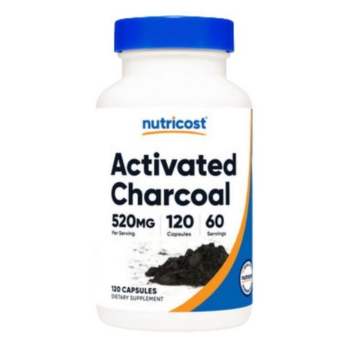 Activated Charcoal Capsules 120 Count 520 Mg - Picture 1 of 1