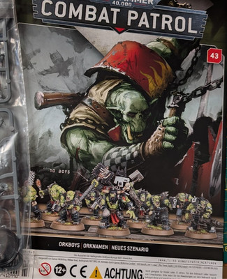 Warhammer 40k Ork Boyz Mob 10 Modelle mit Boss Nob - NEU auf Guss