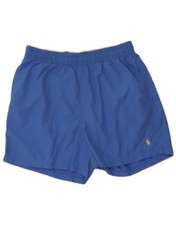Ralph Lauren Mens Swimming Shorts Medium Blue Nylon CG26