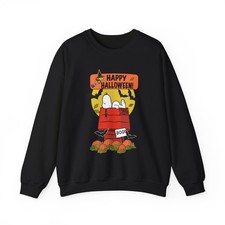 Halloween Scene Sweatshirt | Trick or Treat Peanuts Crew