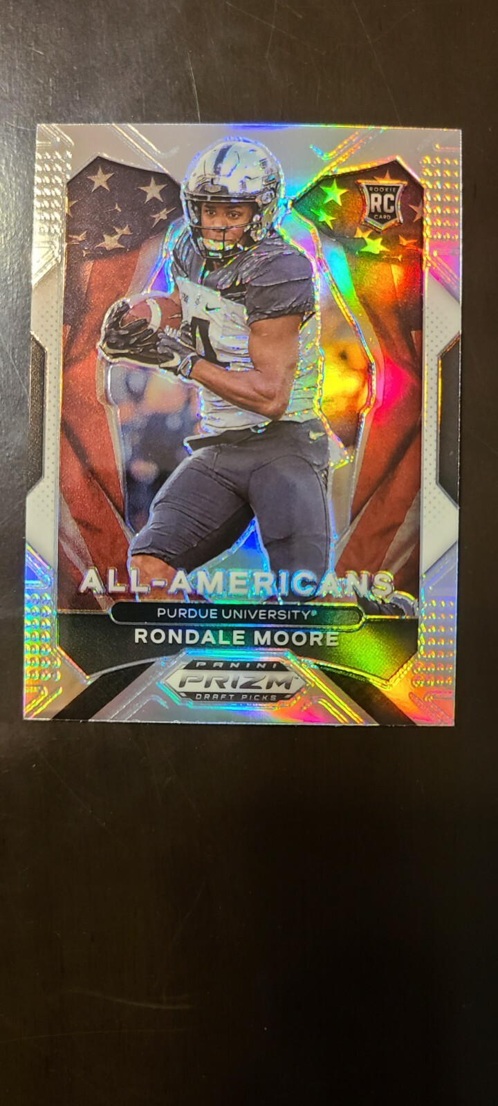 2021 Prizm Draft Picks Football Rondale Moore RC ALL-AMERICANS Silver Prizm #187