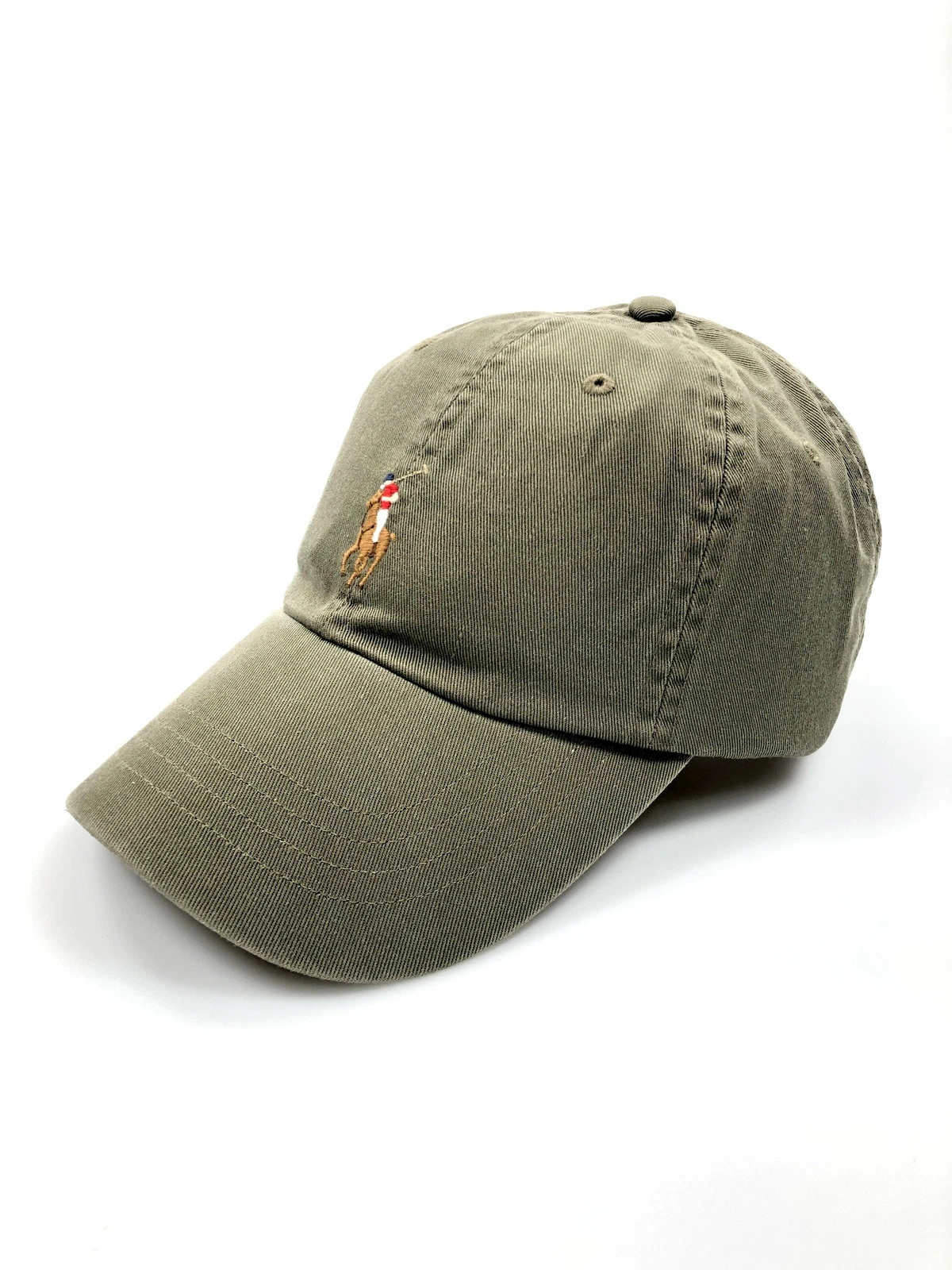 NWT POLO RALPH LAUREN GREEN HAT MULTI COLOR PONY