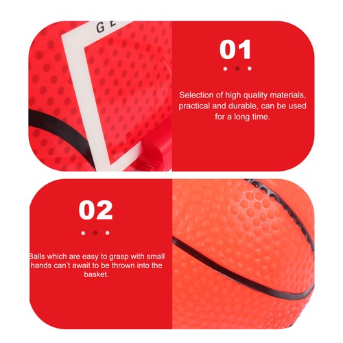2 Sets Wandmontierter Basketballkorb Baby Kind Basketballspielzeug - Bild 5 von 12