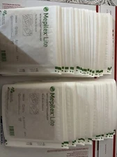 MOLNLYCKE 50 Units Mepilex Lite Thin Foam Dressing 6" x 6" 284390 Please Read !