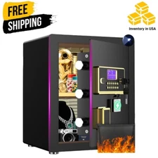TNTANTS 3.3 Cuft Safe Box with Digital Panel Home Security Money Jewelry Hotel