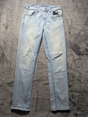 American Eagle Airflex+ Slim Straight Jeans Men's Size 29x30 Light Wash