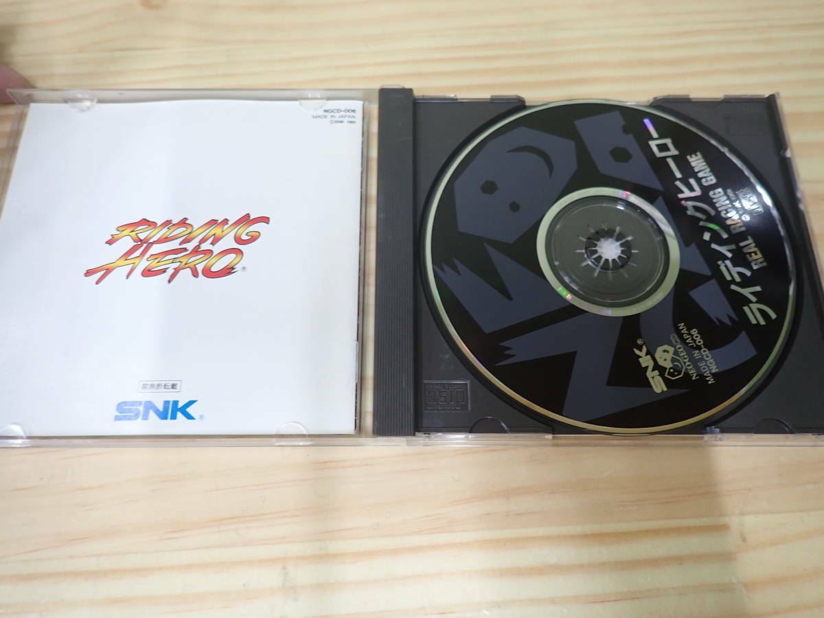 Riding Hero NeoGeo NCD SNK Used Japan Racinge Game Boxed Riding Hero NeoGeo NCD SNK Used Japan Racinge Game Boxed